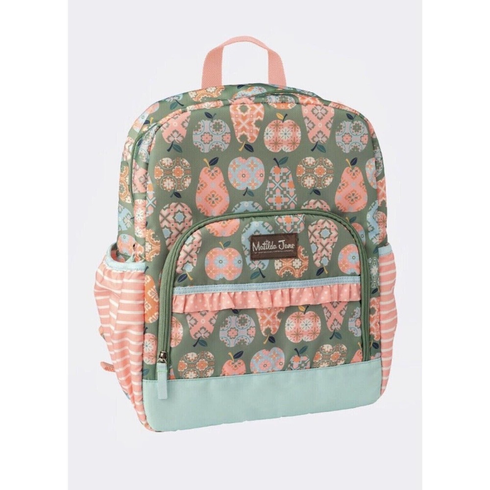 Matilda Jane Cece Backpack Apple Pear Fruit School Bag NEW